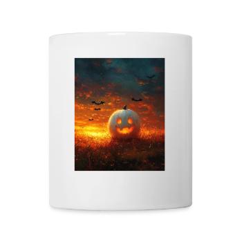Cadeau d’Halloween Femmes Citrouille Hommes Enfants - Mug blanc - blanc - Devant