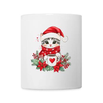 Cat Coffee Christmas Decoration Women Men Children - Mug - white - Front