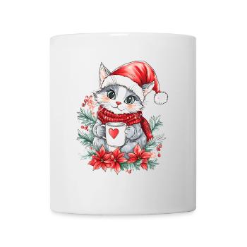 Cat Coffee Christmas Decoration Women Men Children - Mug - white - Front
