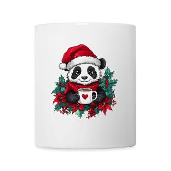 Panda Café Décoration de Noël Femmes Hommes Enfants - Mug blanc - blanc - Devant