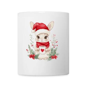 Bunny Coffee Christmas Decoration Women Men Children - Mug - white - Front