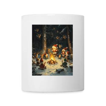 Père Noël Femmes Hommes Enfants Noël - Mug blanc - blanc - Devant