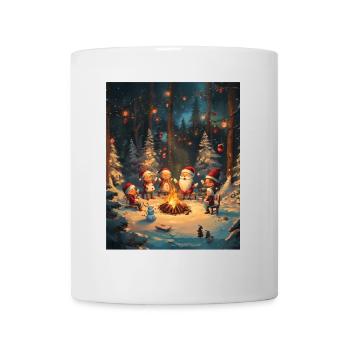 Père Noël Femmes Hommes Enfants Noël - Mug blanc - blanc - Devant