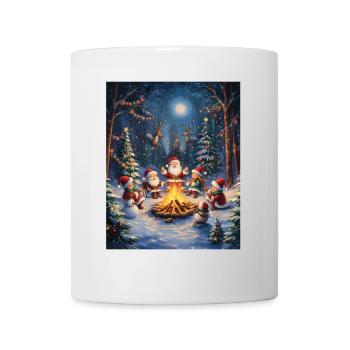 Père Noël Femmes Hommes Enfants Noël - Mug blanc - blanc - Devant