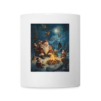 Père Noël Femmes Hommes Enfants Noël - Mug blanc - blanc - Devant