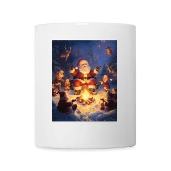 Père Noël Femmes Hommes Enfants Noël - Mug blanc - blanc - Devant