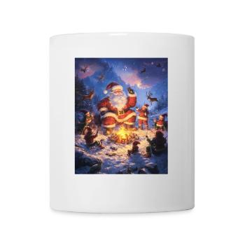 Père Noël Femmes Hommes Enfants Noël - Mug blanc - blanc - Devant