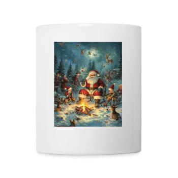 Père Noël Femmes Hommes Enfants Noël - Mug blanc - blanc - Devant