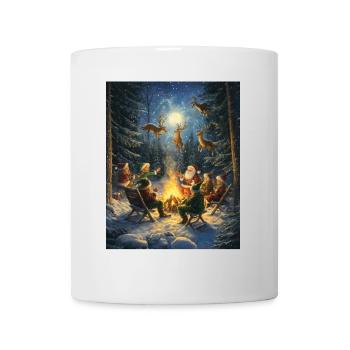 Père Noël Femmes Hommes Enfants Noël - Mug blanc - blanc - Devant