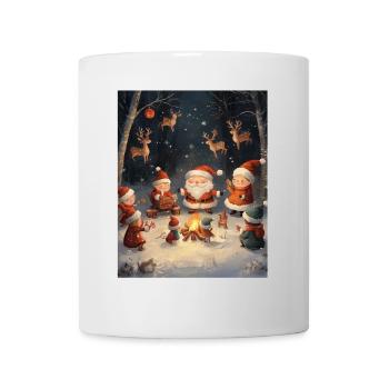 Père Noël Femmes Hommes Enfants Noël - Mug blanc - blanc - Devant