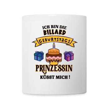 Billard Spielerin Geburtstag Billardspielerin Geb - Tasse - Weiß - Vorne