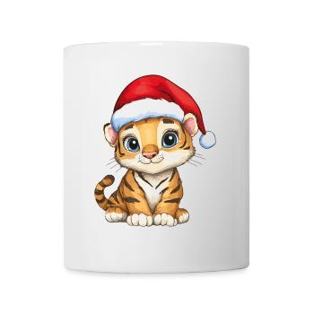 Tigre Noël mignon Noël mignon Noël - Mug blanc - blanc - Devant