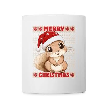 Écureuil Moche Noël Noël Doux Noël - Mug blanc - blanc - Devant