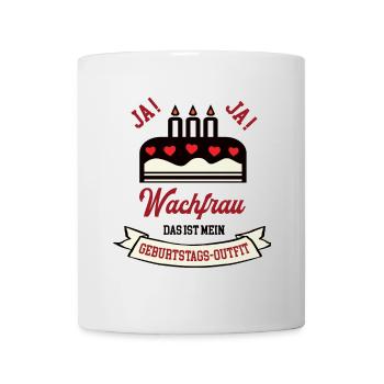 Geburtstag Wachfrau Wachmann Frauen Wachdienst - Tasse - Weiß - Vorne