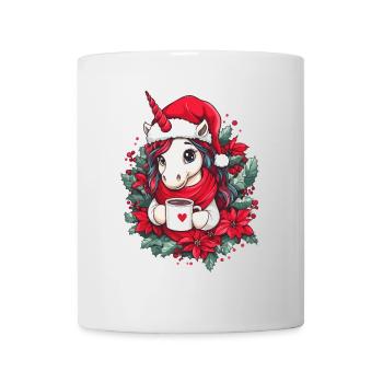 Unicorn Coffee Christmas Women Men Children - Mug - white - Front