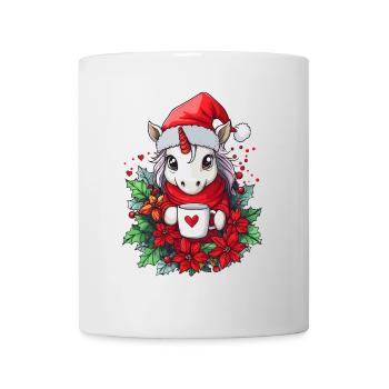 Unicorn Coffee Christmas Women Men Children - Mug - white - Front