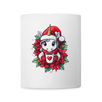 Unicorn Coffee Christmas Women Men Children - Mug - white - Front