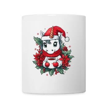Unicorn Coffee Christmas Women Men Children - Mug - white - Front