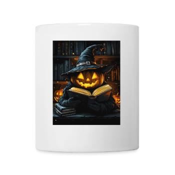 Cadeau d’Halloween Femmes Citrouille Hommes Enfants - Mug blanc - blanc - Devant