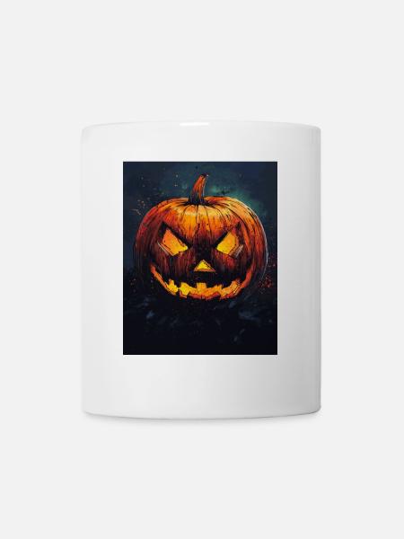 Halloween Geschenk Frauen Kürbis Männer Kinder - Tasse - Weiß