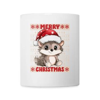 hérisson moche Noël Noël Noël mignon mignon - Mug blanc - blanc - Devant