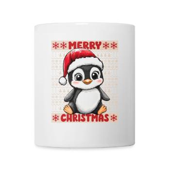 Pingouin Noël Mignon Noël mignon Noël - Mug blanc - blanc - Devant
