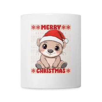 Wombat Weihnachten Süß Niedlich Weihnachtlich - Tasse - Weiß - Vorne