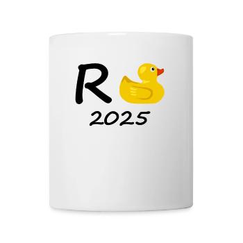Duck Pension 2025 Pension Retirement Grandpa Grandma Pensioner - Mug - white - Front