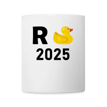Ente Rente 2025 Pension Ruhestand Opa Oma Rentner - Tasse - Weiß - Vorne