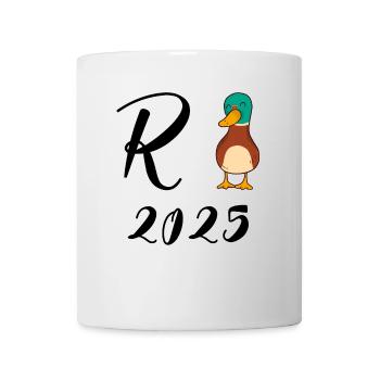 Duck Pension 2025 Pension Retirement Grandpa Grandma Pensioner - Mug - white - Front