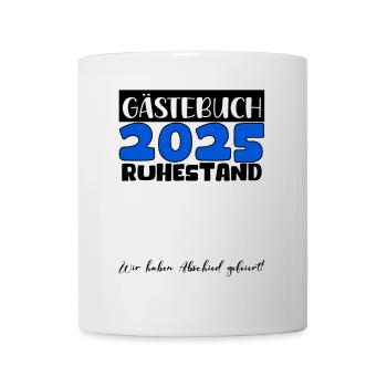 Pension 2025 Livre d’or Pension Retraite Mamie Papy - Mug blanc - blanc - Devant