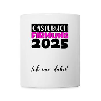 Confirmation 2025 Guest Book Gift Girls Boys - Mug - white - Front