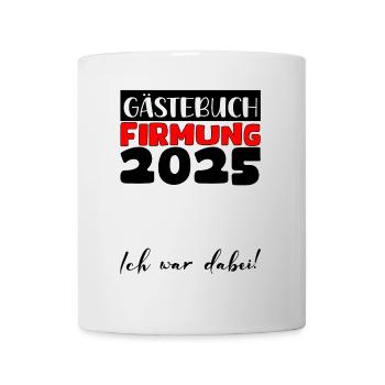 Confirmation 2025 Guest Book Gift Girls Boys - Mug - white - Front