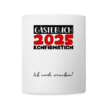 Confirmation 2025 Guestbook Decoration Girls Boys - Mug - white - Front