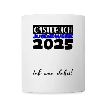 Jugendweihe 2025 Livre d’or Cadeau Filles Garçons - Mug blanc - blanc - Devant