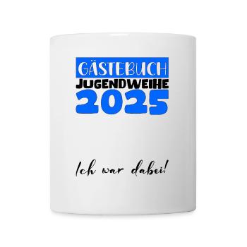 Jugendweihe 2025 Livre d’or Cadeau Filles Garçons - Mug blanc - blanc - Devant