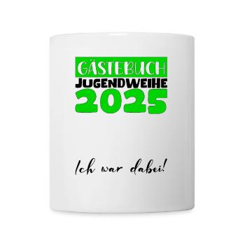 Jugendweihe 2025 Livre d’or Cadeau Filles Garçons - Mug blanc - blanc - Devant