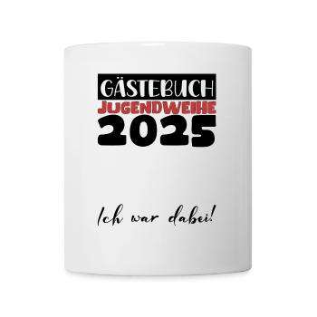 Jugendweihe 2025 Livre d’or Cadeau Filles Garçons - Mug blanc - blanc - Devant