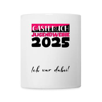 Jugendweihe 2025 Livre d’or Cadeau Filles Garçons - Mug blanc - blanc - Devant