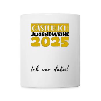 Jugendweihe 2025 Livre d’or Cadeau Filles Garçons - Mug blanc - blanc - Devant
