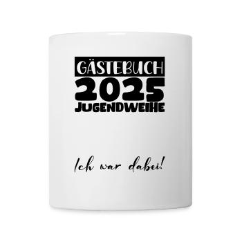 Jugendweihe 2025 Livre d’or Cadeau Filles Garçons - Mug blanc - blanc - Devant