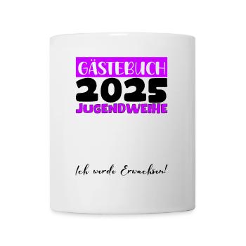 Jugendweihe 2025 Gästebuch Geschenk Mädchen Jungen - Tasse - Weiß - Vorne