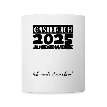 Jugendweihe 2025 Livre d’or Cadeau Filles Garçons - Mug blanc - blanc - Devant
