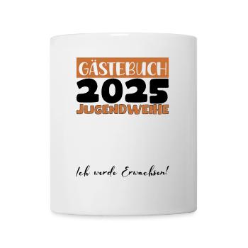 Jugendweihe 2025 Livre d’or Cadeau Filles Garçons - Mug blanc - blanc - Devant