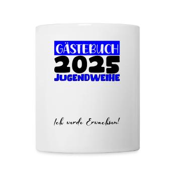 Jugendweihe 2025 Livre d’or Cadeau Filles Garçons - Mug blanc - blanc - Devant