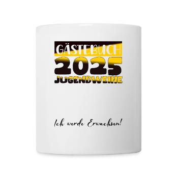 Jugendweihe 2025 Gästebuch Geschenk Mädchen Jungen - Tasse - Weiß - Vorne