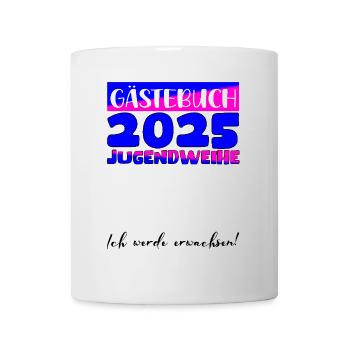 Jugendweihe 2025 Livre d’or Cadeau Filles Garçons - Mug blanc - blanc - Devant