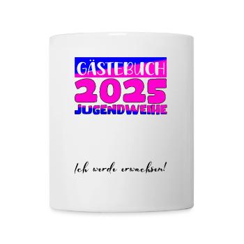Jugendweihe 2025 Livre d’or Cadeau Filles Garçons - Mug blanc - blanc - Devant