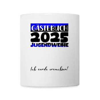 Jugendweihe 2025 Livre d’or Cadeau Filles Garçons - Mug blanc - blanc - Devant