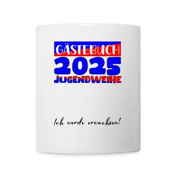 Jugendweihe 2025 Livre d’or Cadeau Filles Garçons - Mug blanc - blanc - Devant